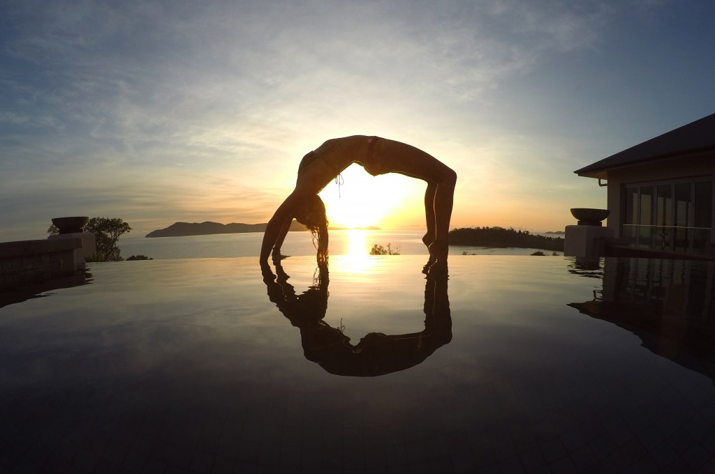 Yoga Bridge Sunrise Mission Beach.