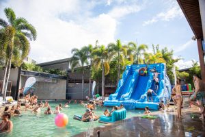 Pool party at Gilligans Cairns